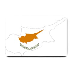 Cyprus Country Europe Flag Borders Small Doormat  by Sapixe