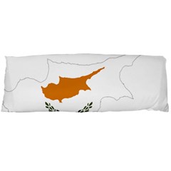 Cyprus Country Europe Flag Borders Body Pillow Case (dakimakura) by Sapixe