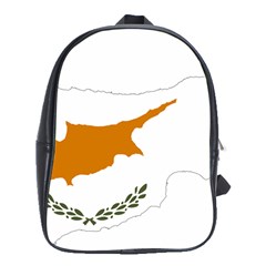 Cyprus Country Europe Flag Borders School Bag (xl) by Sapixe