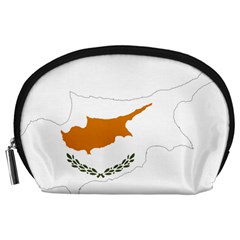 Cyprus Country Europe Flag Borders Accessory Pouch (large) by Sapixe