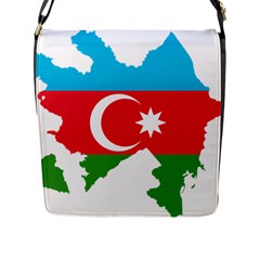 Borders Country Flag Geography Map Flap Closure Messenger Bag (l) by Sapixe