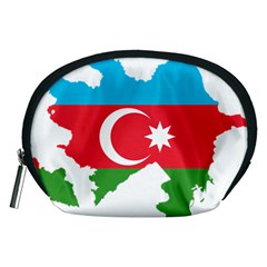 Borders Country Flag Geography Map Accessory Pouch (medium) by Sapixe