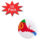 Eritrea Flag Map Geography Outline 1  Mini Magnet (10 Pack)  by Sapixe