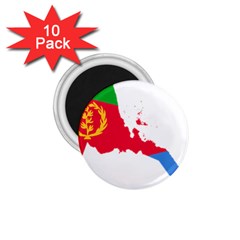 Eritrea Flag Map Geography Outline 1 75  Magnets (10 Pack)  by Sapixe