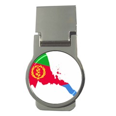 Eritrea Flag Map Geography Outline Money Clips (round)  by Sapixe