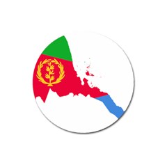 Eritrea Flag Map Geography Outline Magnet 3  (round) by Sapixe