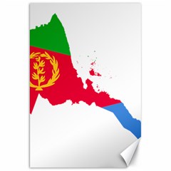 Eritrea Flag Map Geography Outline Canvas 20  X 30  by Sapixe