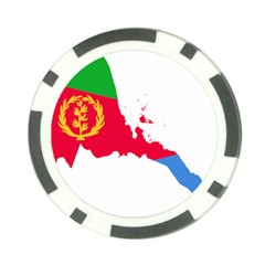 Eritrea Flag Map Geography Outline Poker Chip Card Guard by Sapixe