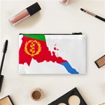 Eritrea Flag Map Geography Outline Cosmetic Bag (Small) Back