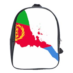 Eritrea Flag Map Geography Outline School Bag (large) by Sapixe