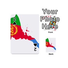 Eritrea Flag Map Geography Outline Playing Cards 54 Designs (mini)