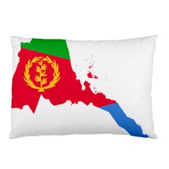 Eritrea Flag Map Geography Outline Pillow Case (two Sides) by Sapixe