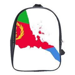 Eritrea Flag Map Geography Outline School Bag (xl) by Sapixe