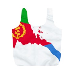 Eritrea Flag Map Geography Outline Full Print Recycle Bag (m) by Sapixe