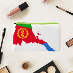 Eritrea Flag Map Geography Outline Cosmetic Bag (xs) by Sapixe