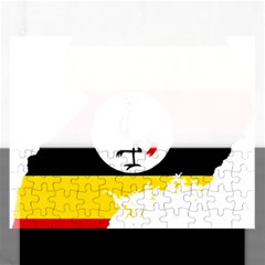 Uganda Flag Map Geography Outline Rectangular Jigsaw Puzzl by Sapixe