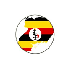 Uganda Flag Map Geography Outline Hat Clip Ball Marker by Sapixe