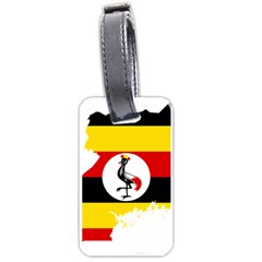 Uganda Flag Map Geography Outline Luggage Tag (one Side) by Sapixe