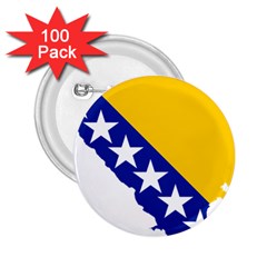 Bosnia And Herzegovina Country 2 25  Buttons (100 Pack)  by Sapixe