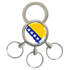 Bosnia And Herzegovina Country 3-ring Key Chain by Sapixe