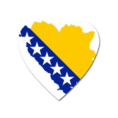 Bosnia And Herzegovina Country Heart Magnet by Sapixe