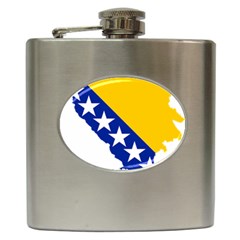 Bosnia And Herzegovina Country Hip Flask (6 Oz) by Sapixe