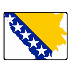 Bosnia And Herzegovina Country Double Sided Fleece Blanket (small)  by Sapixe