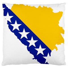 Bosnia And Herzegovina Country Large Flano Cushion Case (one Side) by Sapixe