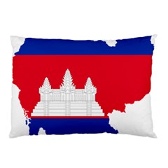 Borders Country Flag Geography Map Pillow Case by Sapixe