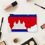 Borders Country Flag Geography Map Cosmetic Bag (Small) Front