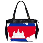 Borders Country Flag Geography Map Oversize Office Handbag (2 Sides) Front