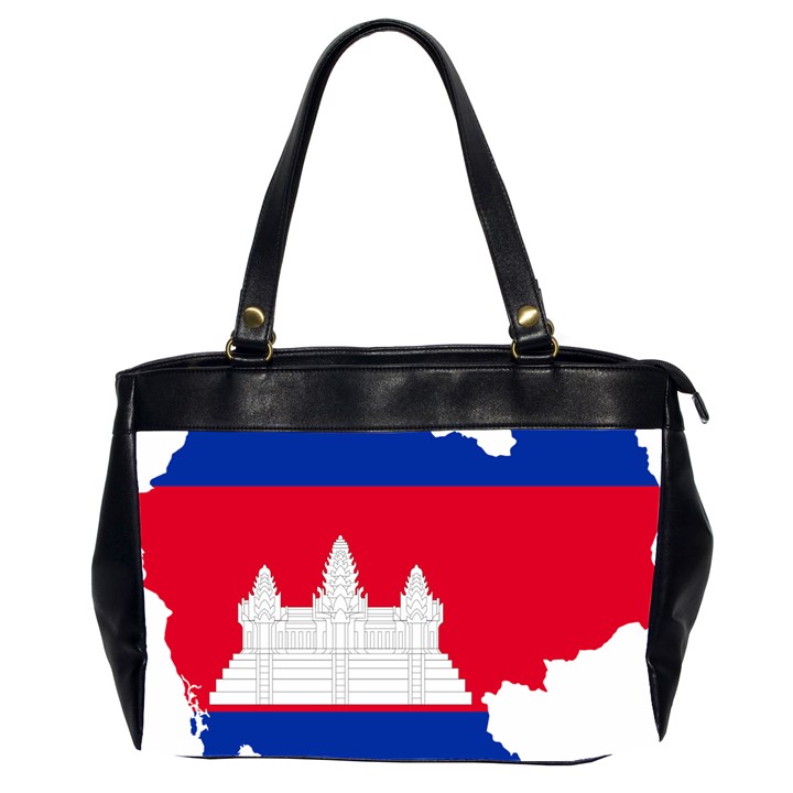 Borders Country Flag Geography Map Oversize Office Handbag (2 Sides)