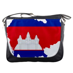 Borders Country Flag Geography Map Messenger Bag