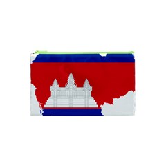 Borders Country Flag Geography Map Cosmetic Bag (xs) by Sapixe