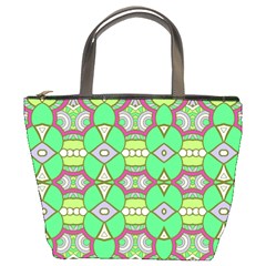 Circles And Other Shapes Pattern                            Bucket Bag