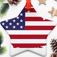 America Art Borders Cartography Ornament (star) by Sapixe