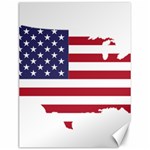 America Art Borders Cartography Canvas 12  x 16  11.86 x15.41  Canvas - 1