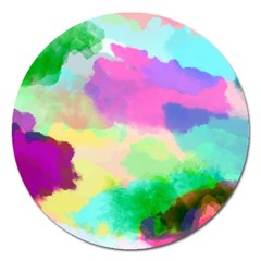 Watercolors Spots                              Magnet 5  (round) by LalyLauraFLM