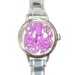 Squid Octopus Animal Round Italian Charm Watch by Bajindul