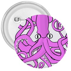 Squid Octopus Animal 3  Buttons by Bajindul