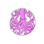 Squid Octopus Animal Magnet 3  (Round) Front