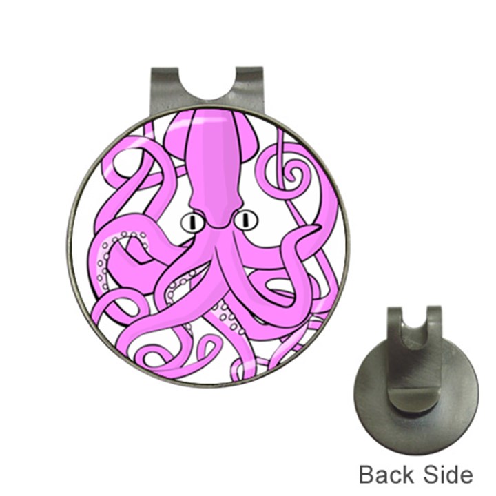 Squid Octopus Animal Hat Clips with Golf Markers