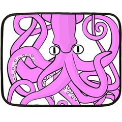 Squid Octopus Animal Fleece Blanket (mini) by Bajindul