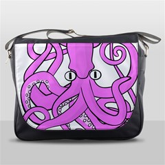 Squid Octopus Animal Messenger Bag by Bajindul