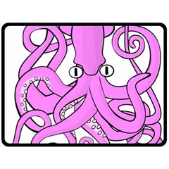 Squid Octopus Animal Double Sided Fleece Blanket (large)  by Bajindul