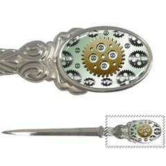 Gear Background Sprocket Letter Opener by HermanTelo