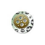 Gear Background Sprocket Golf Ball Marker (4 pack) Front