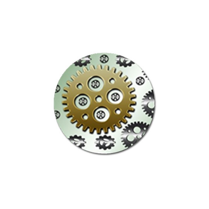 Gear Background Sprocket Golf Ball Marker (4 pack)