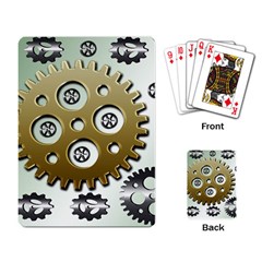 Gear Background Sprocket Playing Cards Single Design (rectangle)