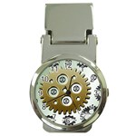 Gear Background Sprocket Money Clip Watches Front